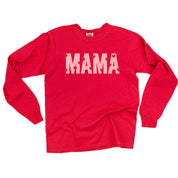 Mama - Mini Hearts - LONG SLEEVE Comfort Colors Tee Little Mama Shirt Shop