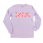 Mama - Mini Hearts - LONG SLEEVE Comfort Colors Tee Little Mama Shirt Shop
