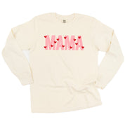 Mama - Mini Hearts - LONG SLEEVE Comfort Colors Tee Little Mama Shirt Shop