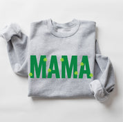 Mama - Mini Shamrocks - BASIC Fleece Little Mama Shirt Shop LLC