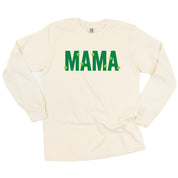 Mama - Mini Shamrocks - LONG SLEEVE Comfort Colors Tee Little Mama Shirt Shop