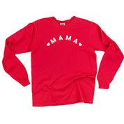 Mama (Two Hearts) - LONG SLEEVE Comfort Colors Tee Little Mama Shirt Shop