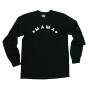 Mama (Two Hearts) - LONG SLEEVE Comfort Colors Tee Little Mama Shirt Shop