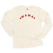 Mama (Two Hearts) - LONG SLEEVE Comfort Colors Tee Little Mama Shirt Shop
