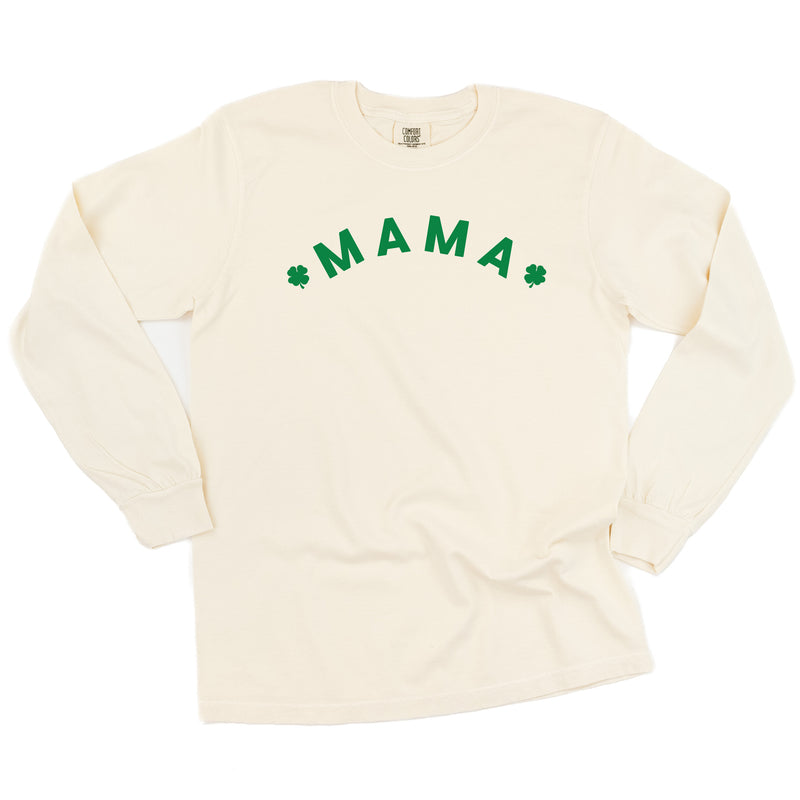 MAMA (Two Shamrocks) - LONG SLEEVE COMFORT COLORS TEE