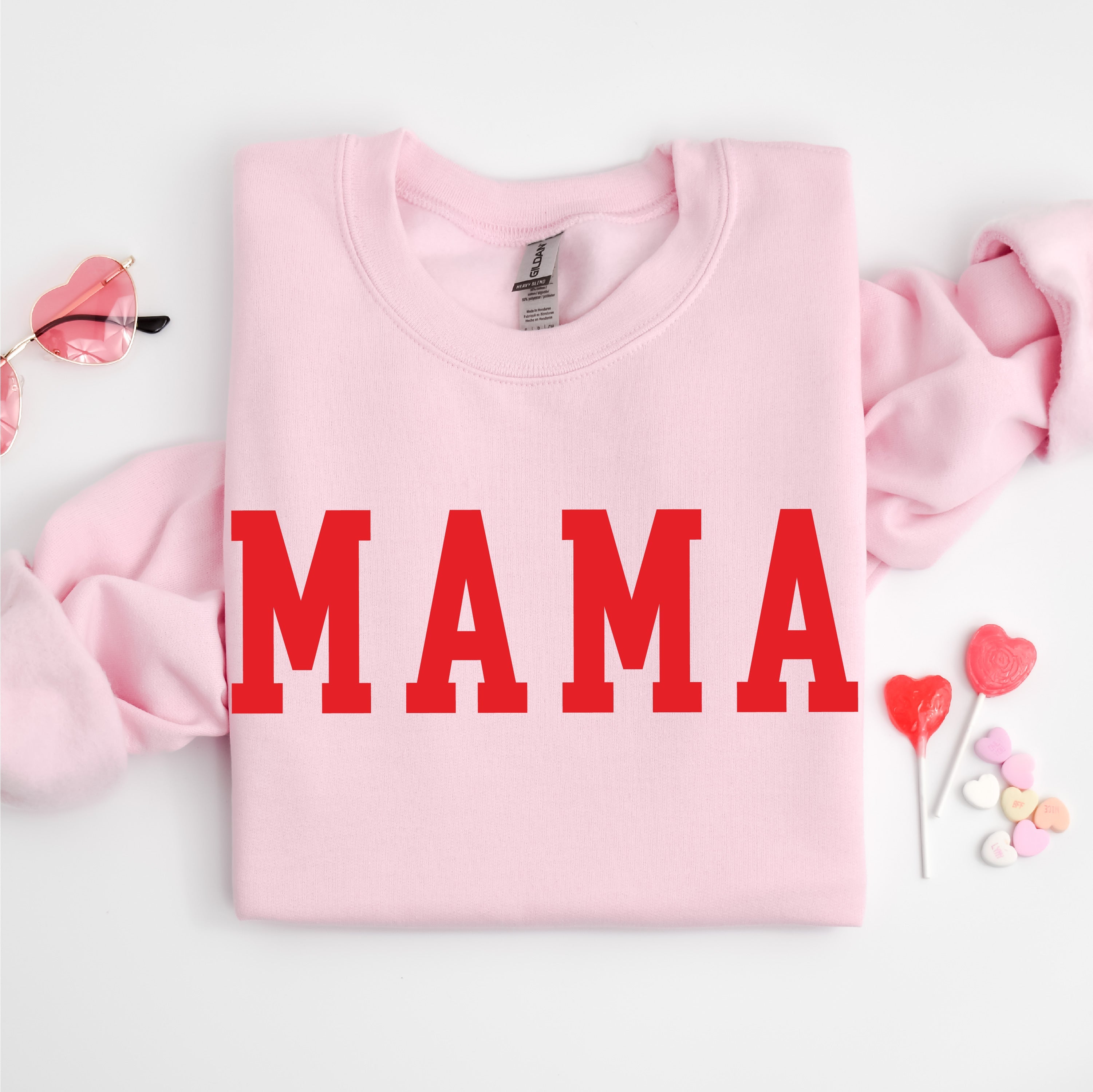 Mama - Varsity - BASIC Fleece Little Mama Shirt Shop LLC