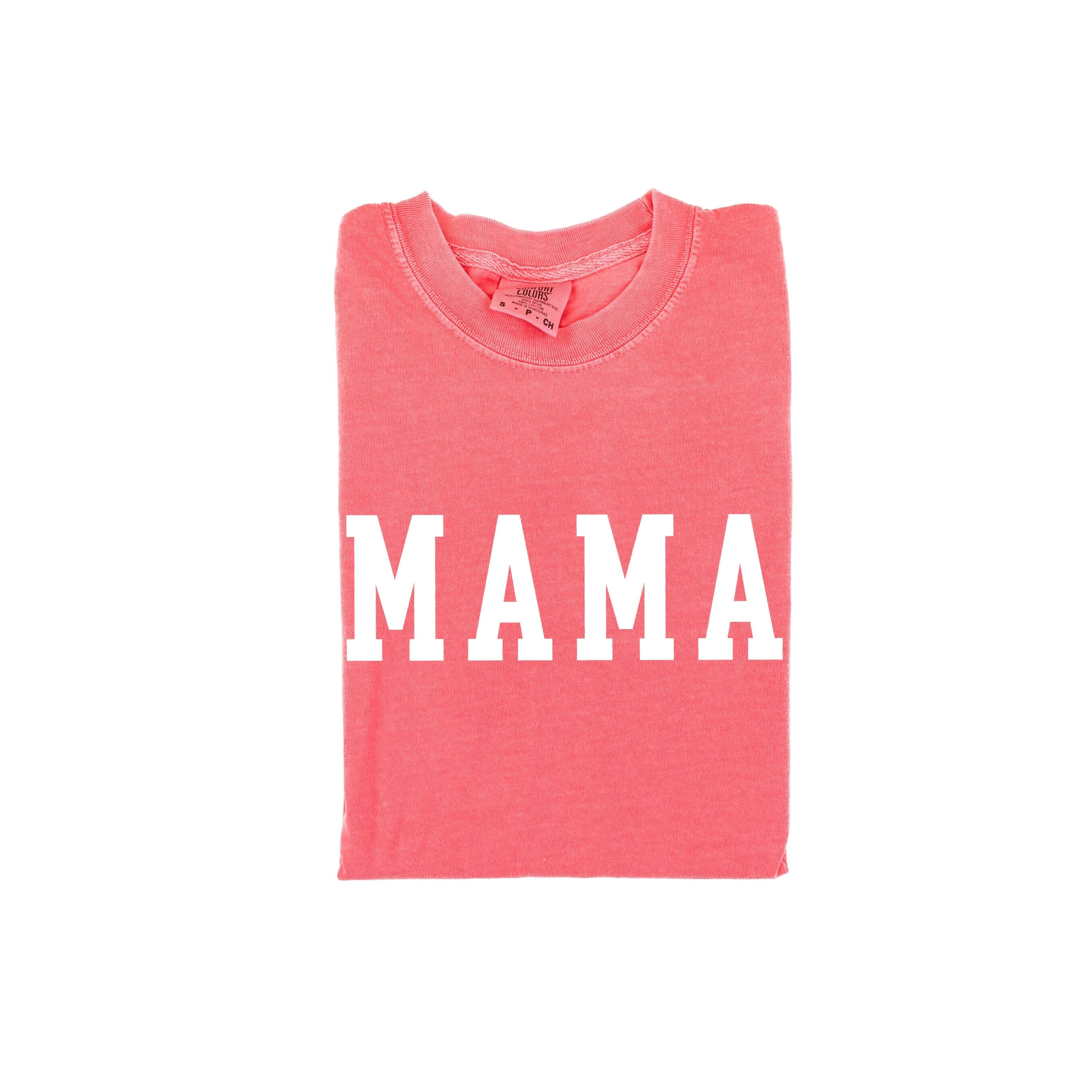 Mama - Varsity - Comfort Colors Tee Little Mama Shirt Shop