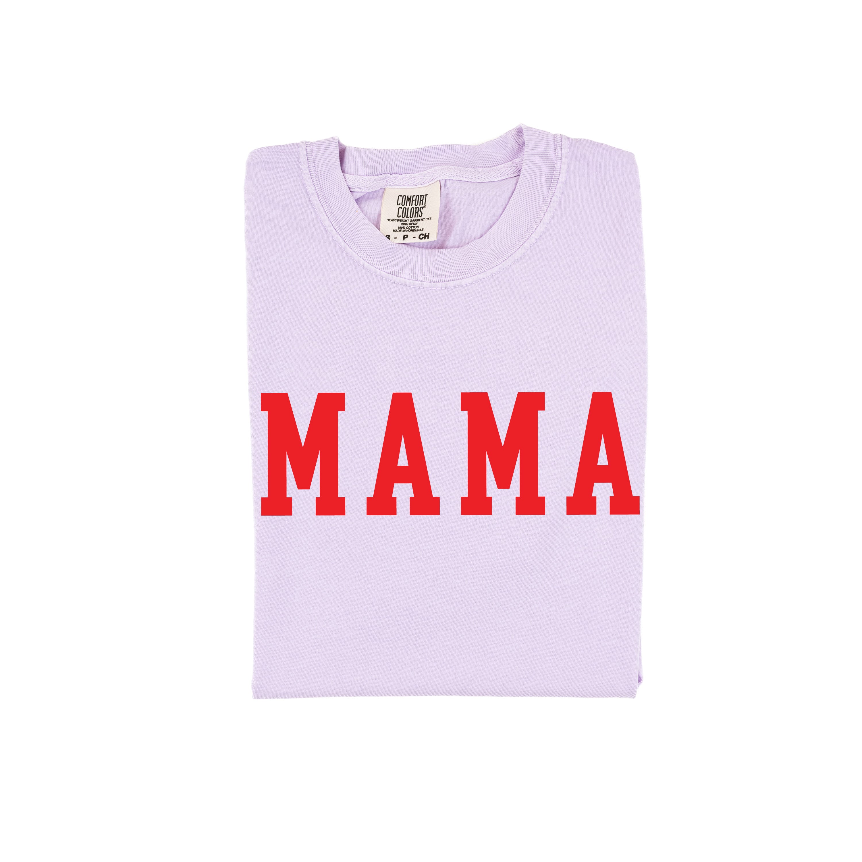Mama - Varsity - Comfort Colors Tee Little Mama Shirt Shop