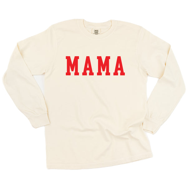 MAMA - Varsity - LONG SLEEVE COMFORT COLORS TEE