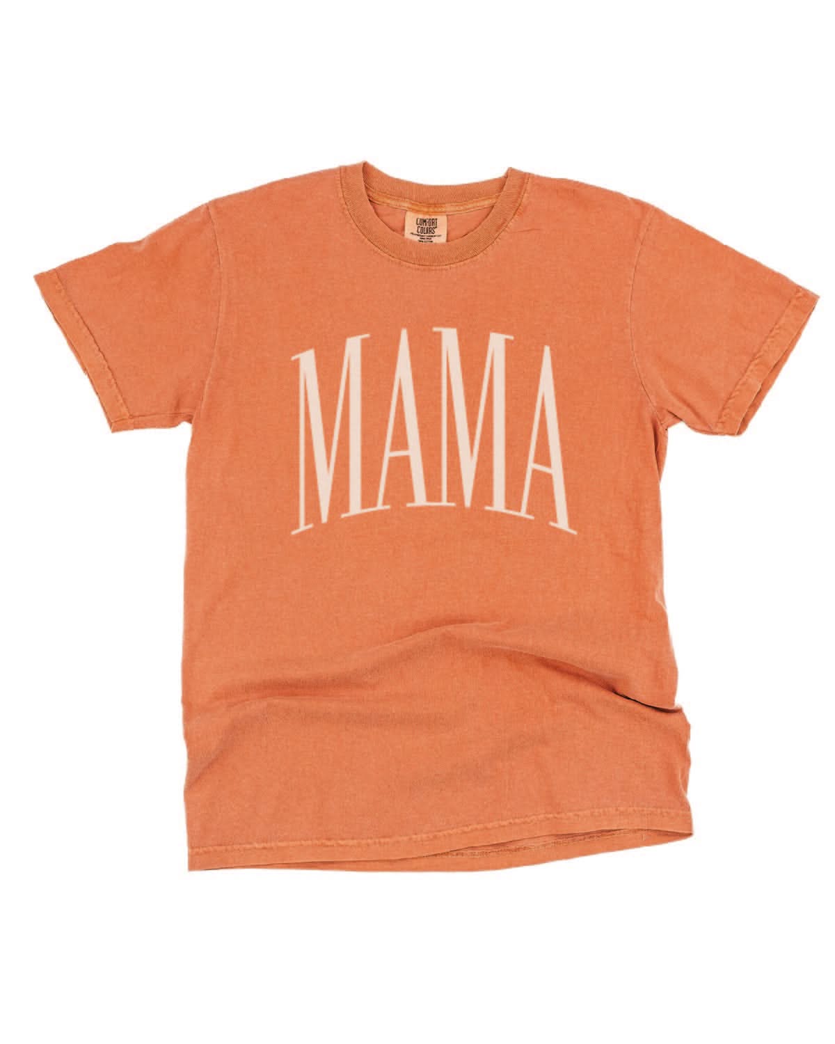 MAMA - Tall Varsity - Yam Comfort Colors Tee Little Mama Shirt Shop
