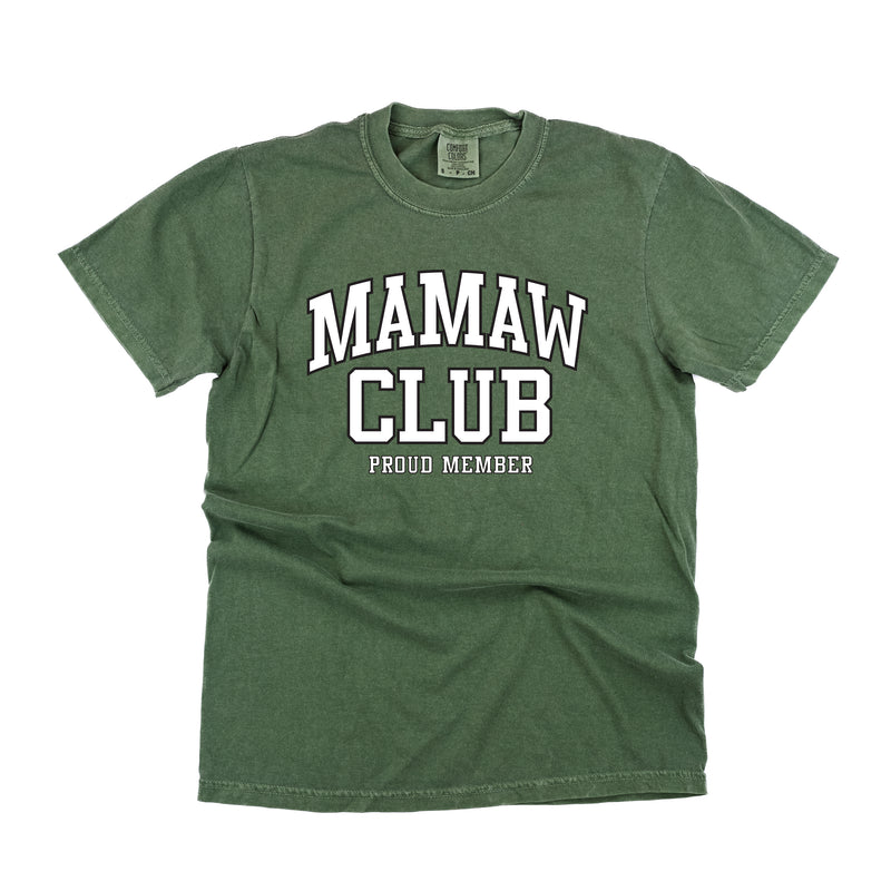 Varsity Style - MAMAW Club - Proud Member - SHORT SLEEVE COMFORT COLORS TEE