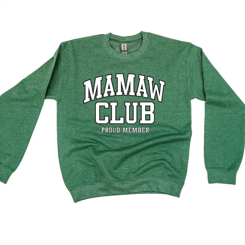 Varsity Style - MAMAW Club - Proud Member - BASIC FLEECE CREWNECK
