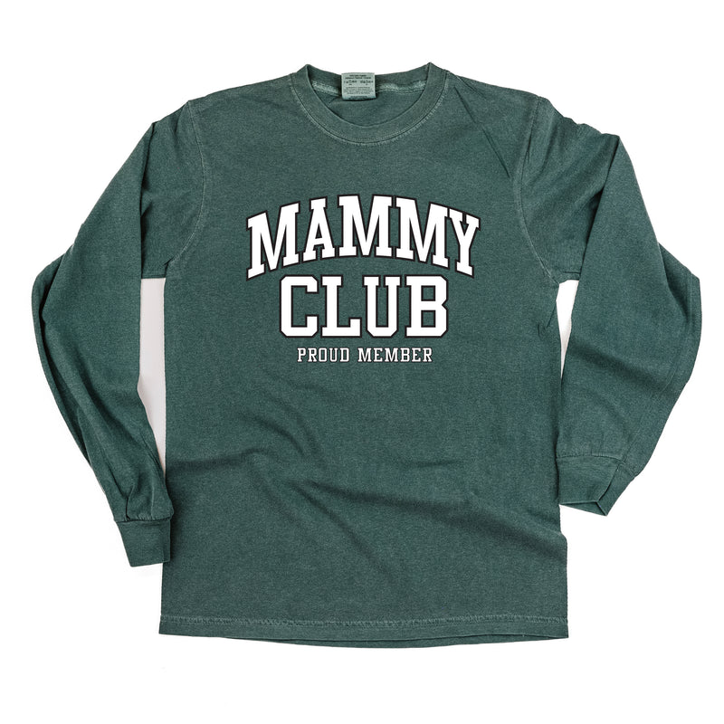 Varsity Style - MAMMY Club - Proud Member - LONG SLEEVE COMFORT COLORS TEE