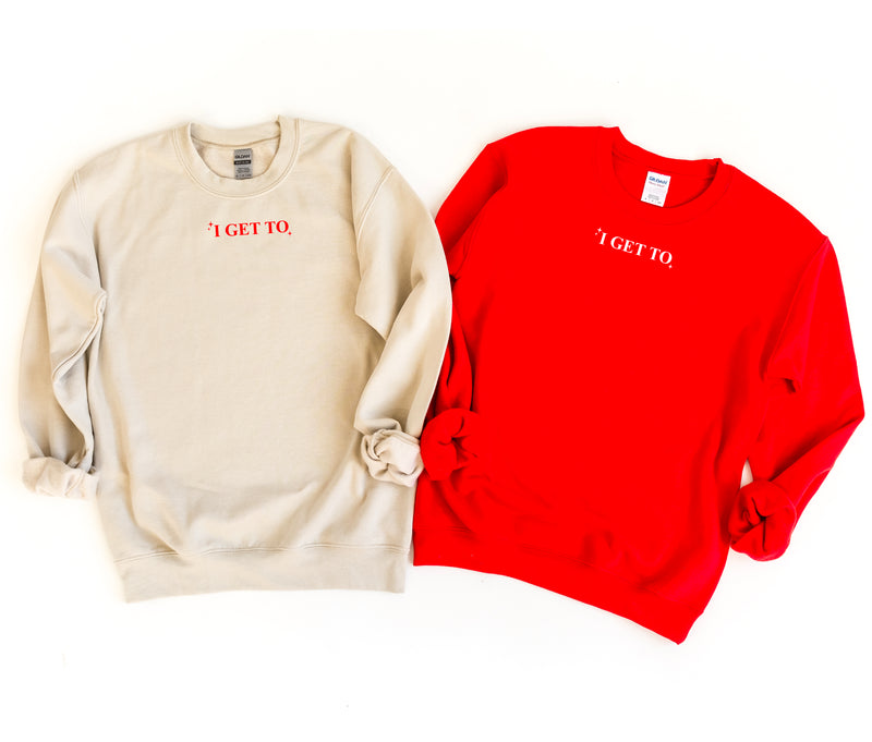 I GET TO - LMSS® EXCLUSIVE - 2025 MANTRA - BASIC FLEECE CREWNECK