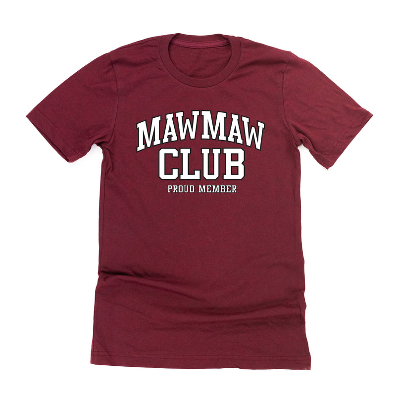 Varsity Style - MAWMAW Club - Proud Member - Unisex Tee