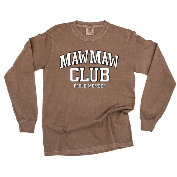 Varsity Style - MAWMAW Club - Proud Member - LONG SLEEVE COMFORT COLORS TEE