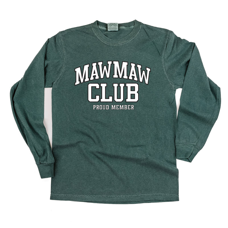 Varsity Style - MAWMAW Club - Proud Member - LONG SLEEVE COMFORT COLORS TEE