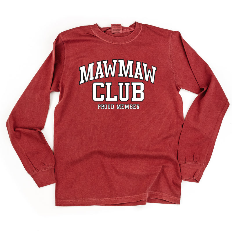 Varsity Style - MAWMAW Club - Proud Member - LONG SLEEVE COMFORT COLORS TEE