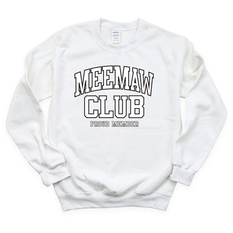 Varsity Style - MEEMAW Club - Proud Member - BASIC FLEECE CREWNECK