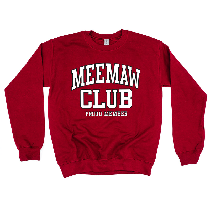 Varsity Style - MEEMAW Club - Proud Member - BASIC FLEECE CREWNECK