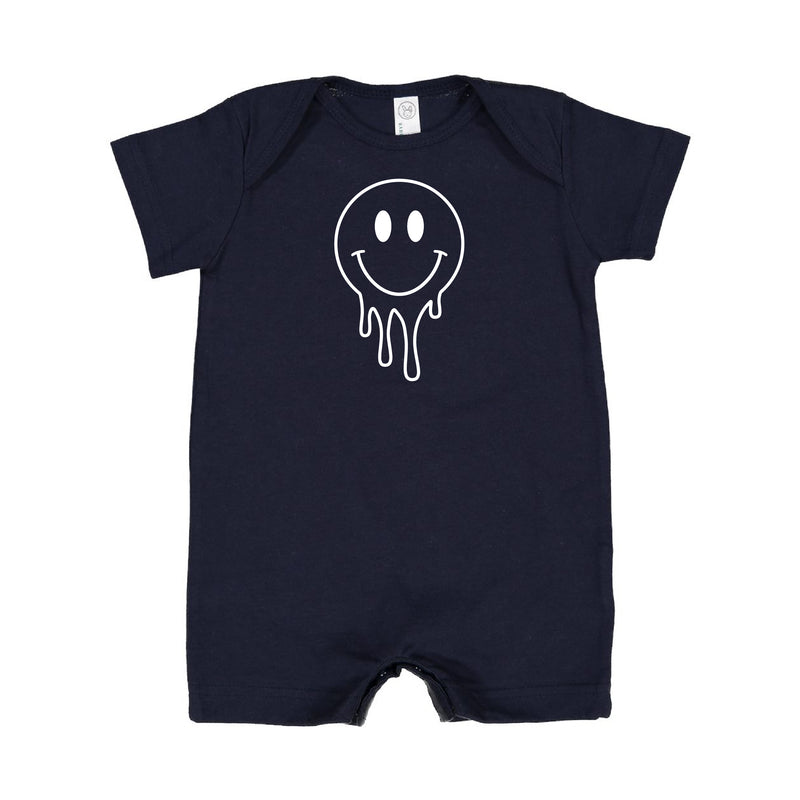 Melty Smiley (Full) - Short Sleeve / Shorts - One Piece Baby Romper