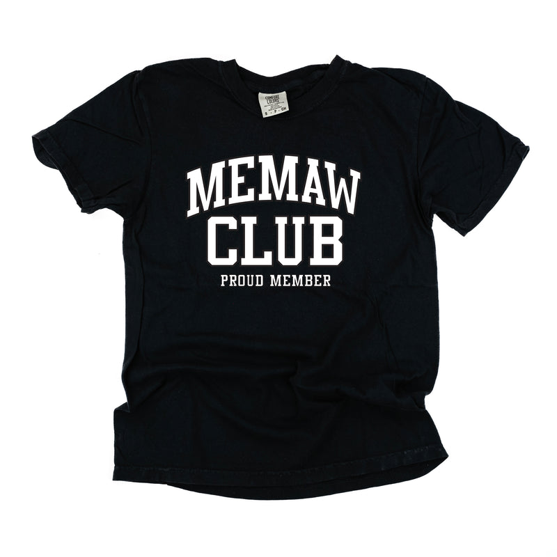 Varsity Style - MEMAW Club - Proud Member - SHORT SLEEVE COMFORT COLORS TEE