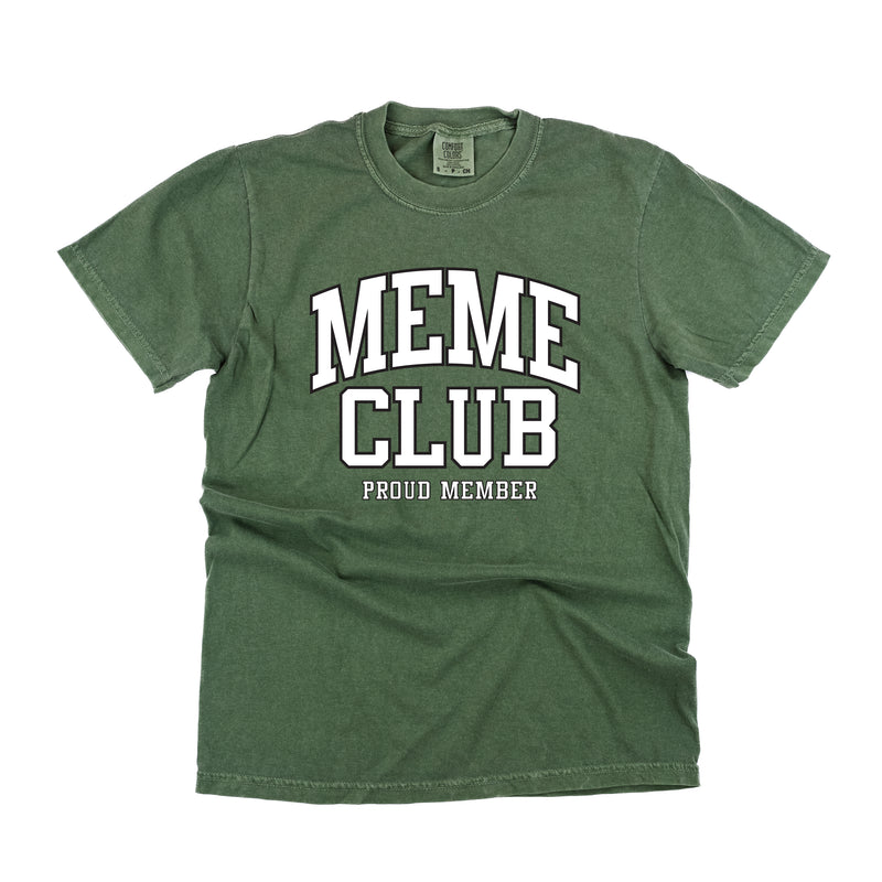 Varsity Style - MEME Club - Proud Member - SHORT SLEEVE COMFORT COLORS TEE