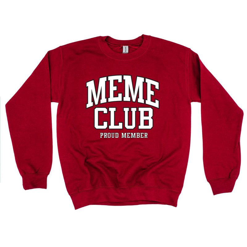 Varsity Style - MEME Club - Proud Member - BASIC FLEECE CREWNECK