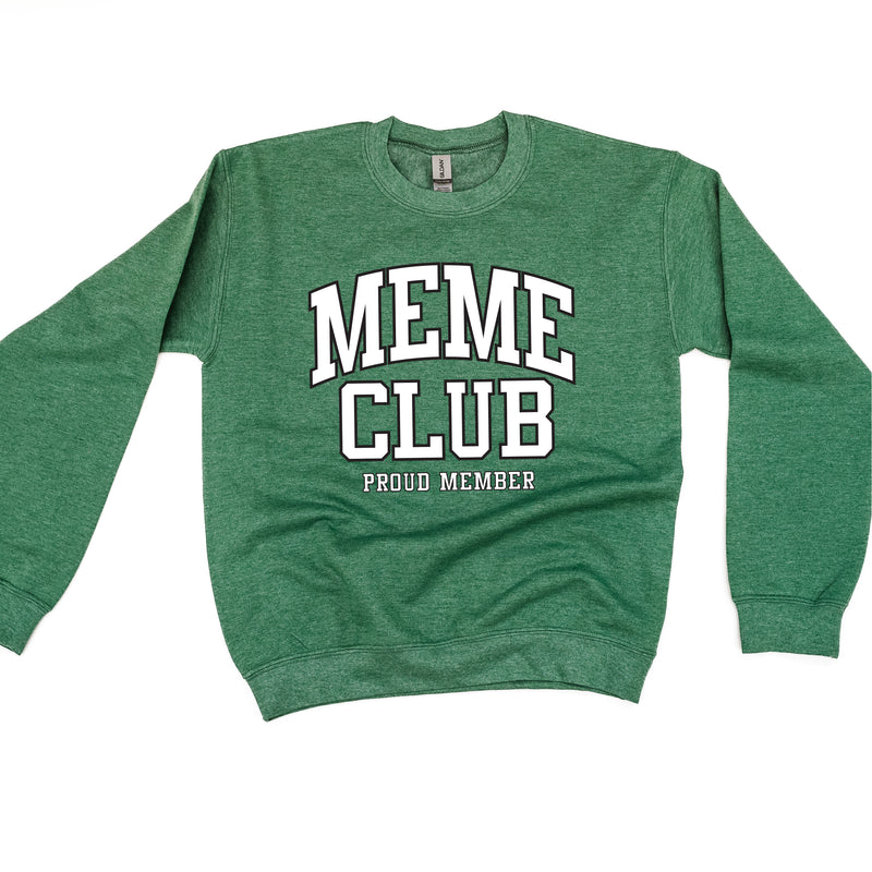 Varsity Style - MEME Club - Proud Member - BASIC FLEECE CREWNECK