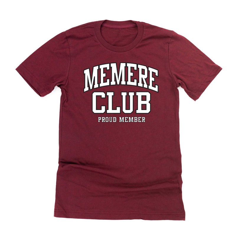 Varsity Style - MEMERE Club - Proud Member - Unisex Tee