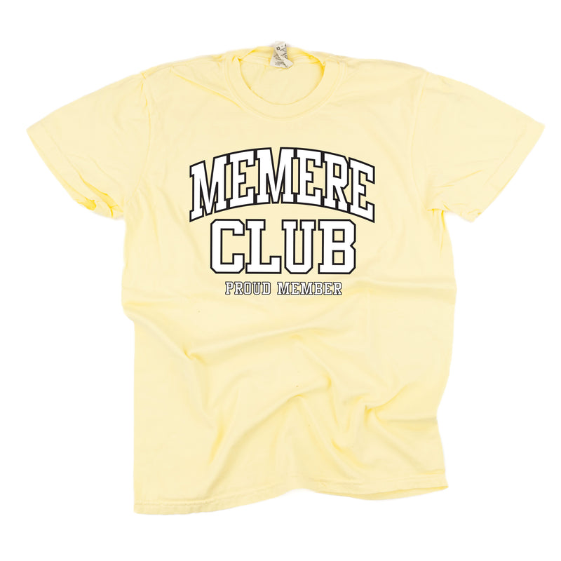 Varsity Style - MEMERE Club - Proud Member - SHORT SLEEVE COMFORT COLORS TEE