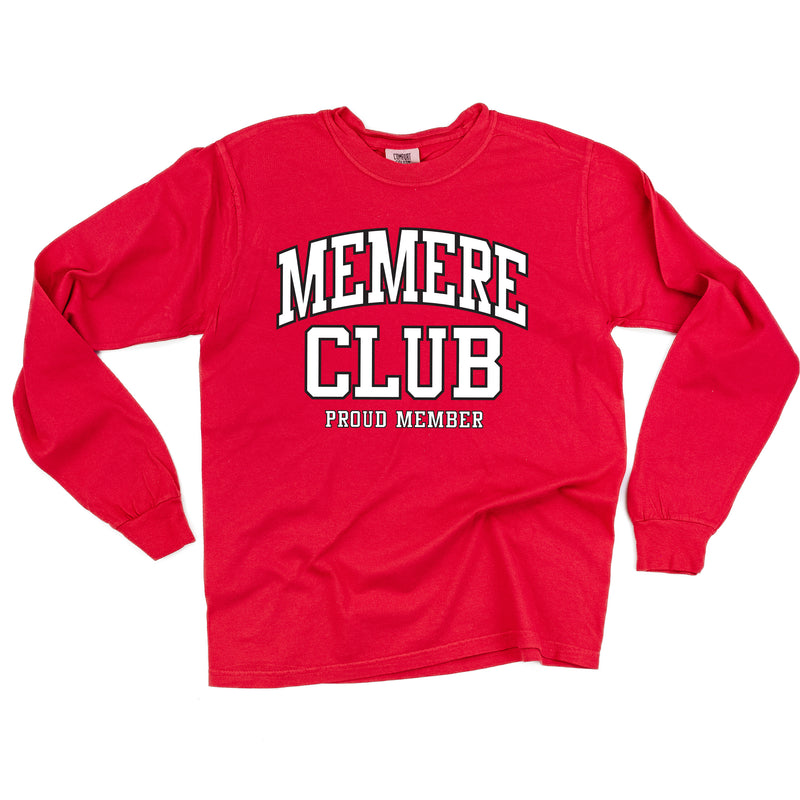 Varsity Style - MEMERE Club - Proud Member - LONG SLEEVE COMFORT COLORS TEE