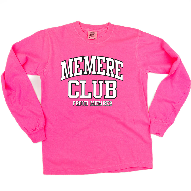 Varsity Style - MEMERE Club - Proud Member - LONG SLEEVE COMFORT COLORS TEE