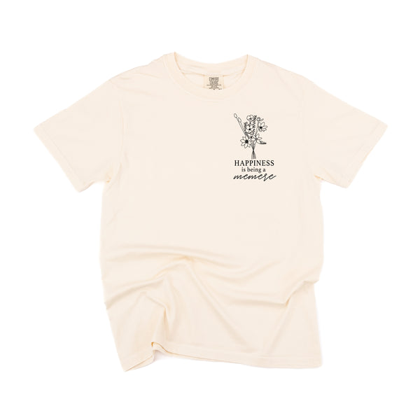 Bouquet Style - Happiness is Being a MEMERE - SHORT SLEEVE COMFORT COLORS TEE