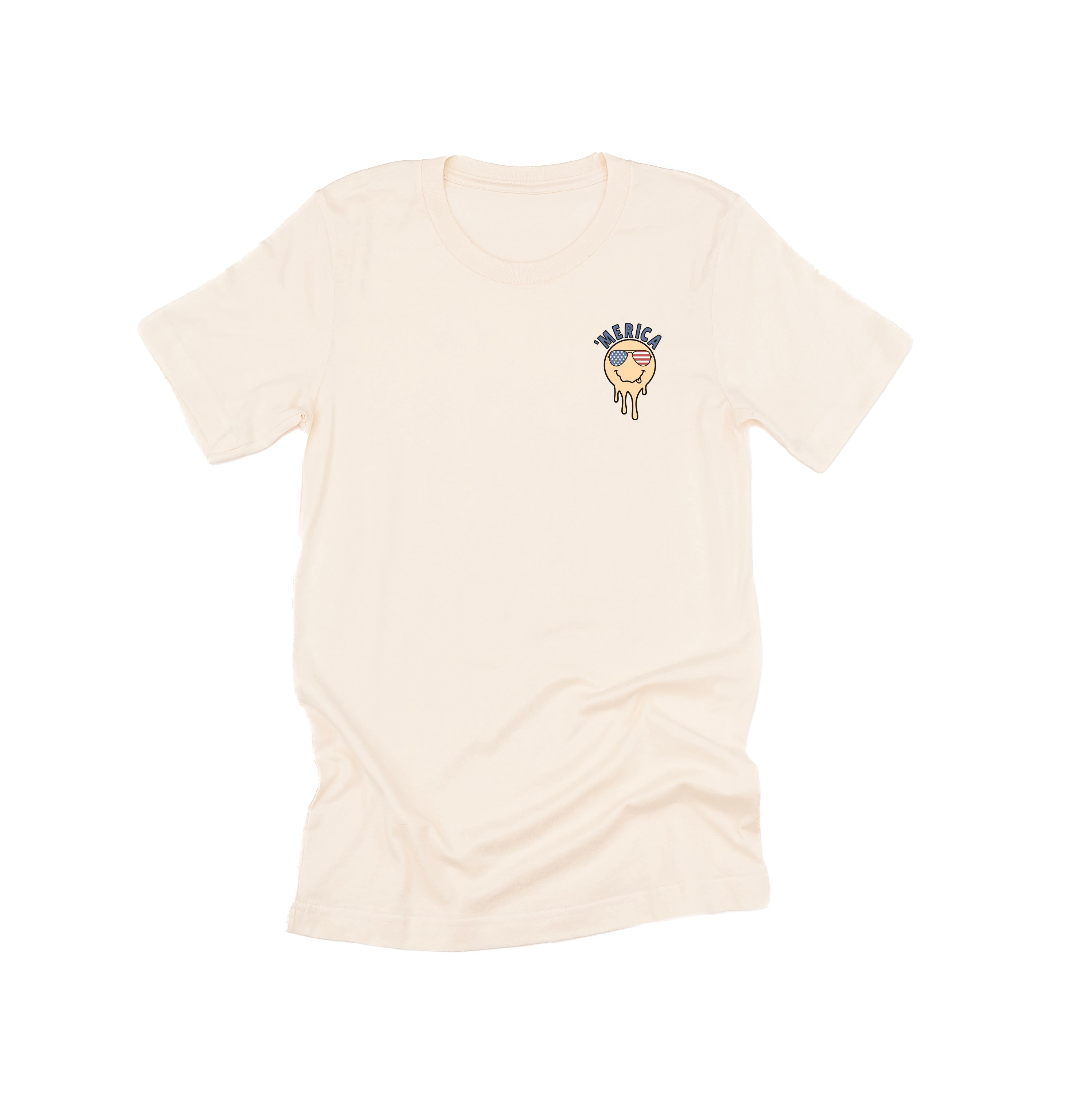 'Merica Melting Smiley - Unisex Tee Little Mama Shirt Shop