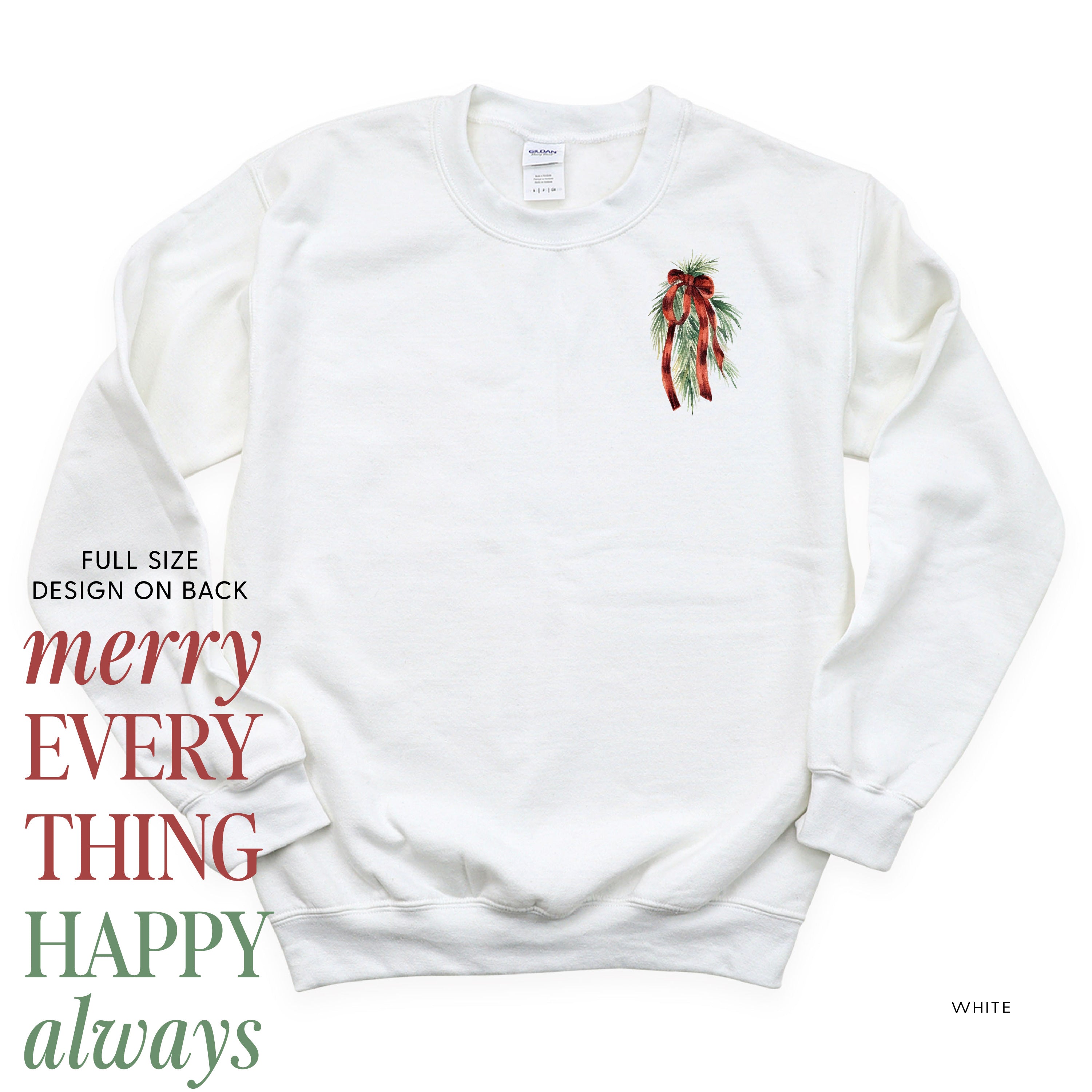 Merry Everything Happy Always (pf&b) - BASIC Fleece Little Mama Shirt Shop LLC