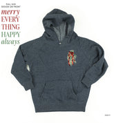 Merry Everything Happy Always (pf&b) - Child HOODIE Little Mama Shirt Shop LLC