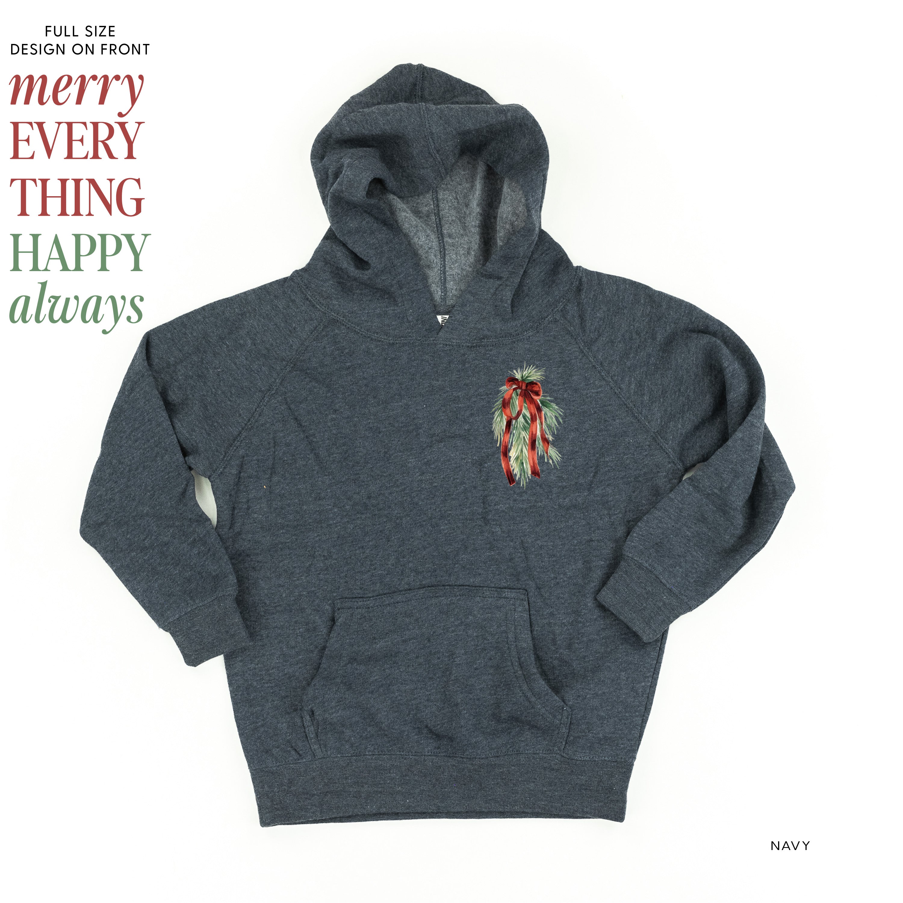 Merry Everything Happy Always (pf&b) - Child HOODIE Little Mama Shirt Shop LLC