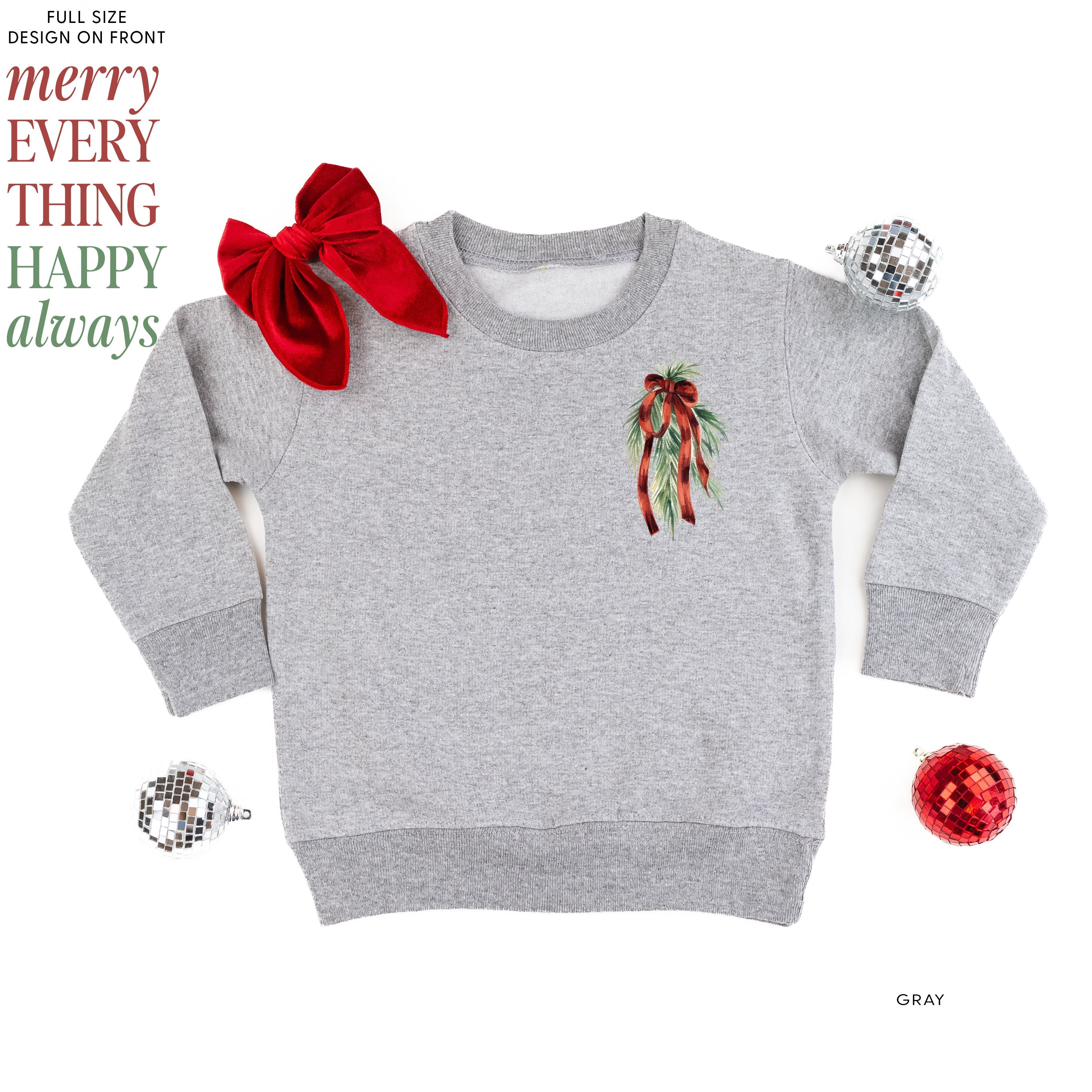 Merry Everything Happy Always (pf&b) - Child Sweater Little Mama Shirt Shop