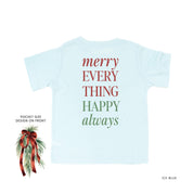 Merry Everything Happy Always (pf&b) - Child Tee Little Mama Shirt Shop