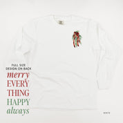 Merry Everything Happy Always (pf&b) - LONG SLEEVE Comfort Colors Tee Little Mama Shirt Shop