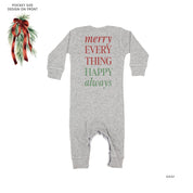 Merry Everything Happy Always (pf&b) - Baby Sleeper Little Mama Shirt Shop
