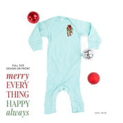 Merry Everything Happy Always (pf&b) - Baby Sleeper Little Mama Shirt Shop