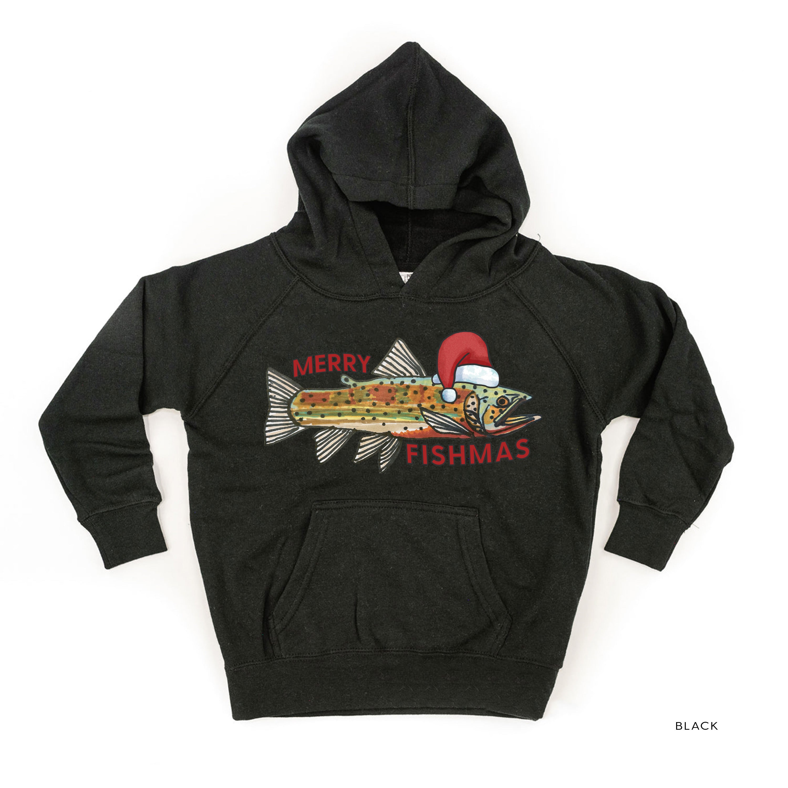 Merry Fishmas - Child HOODIE Little Mama Shirt Shop LLC