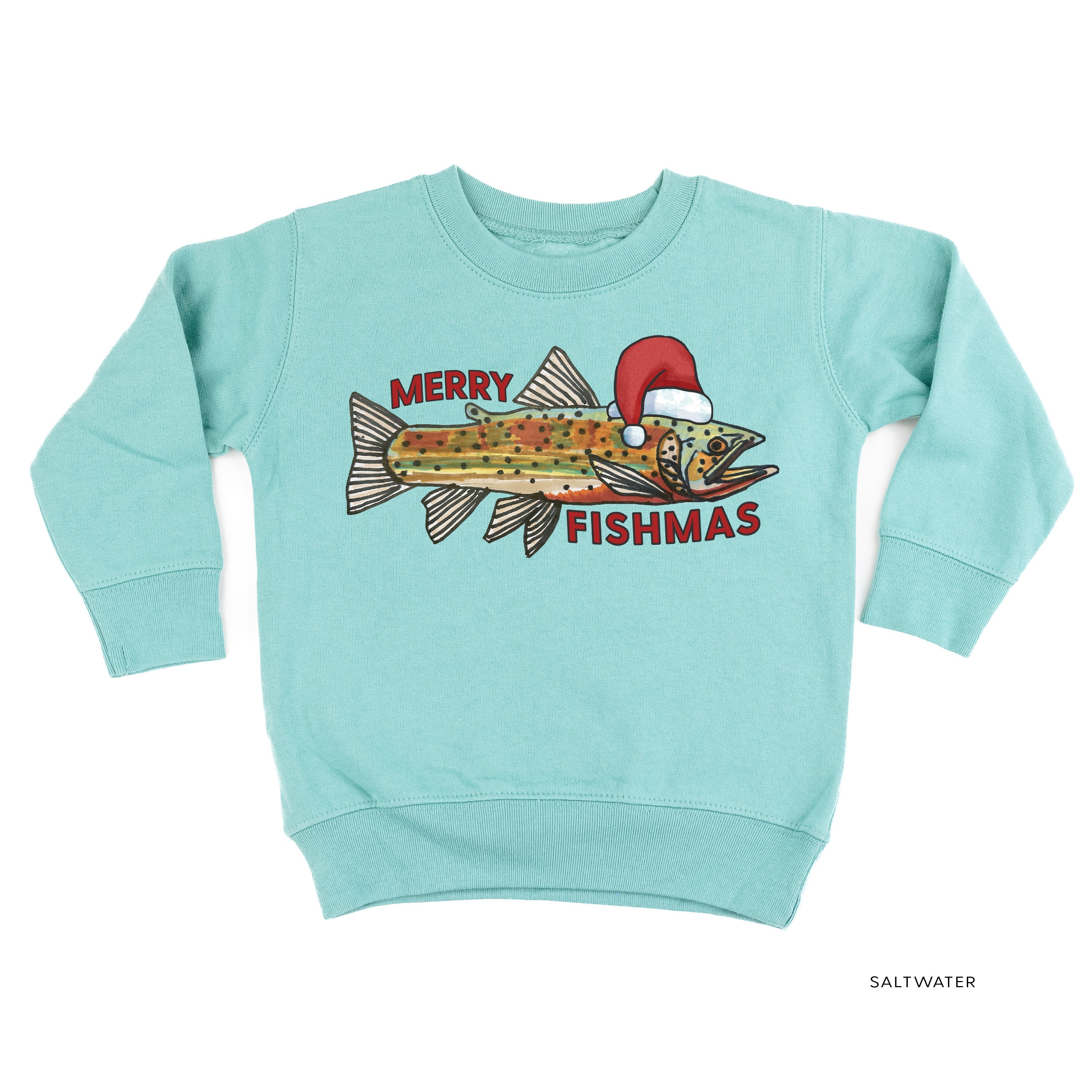 Merry Fishmas - Child Sweater Little Mama Shirt Shop
