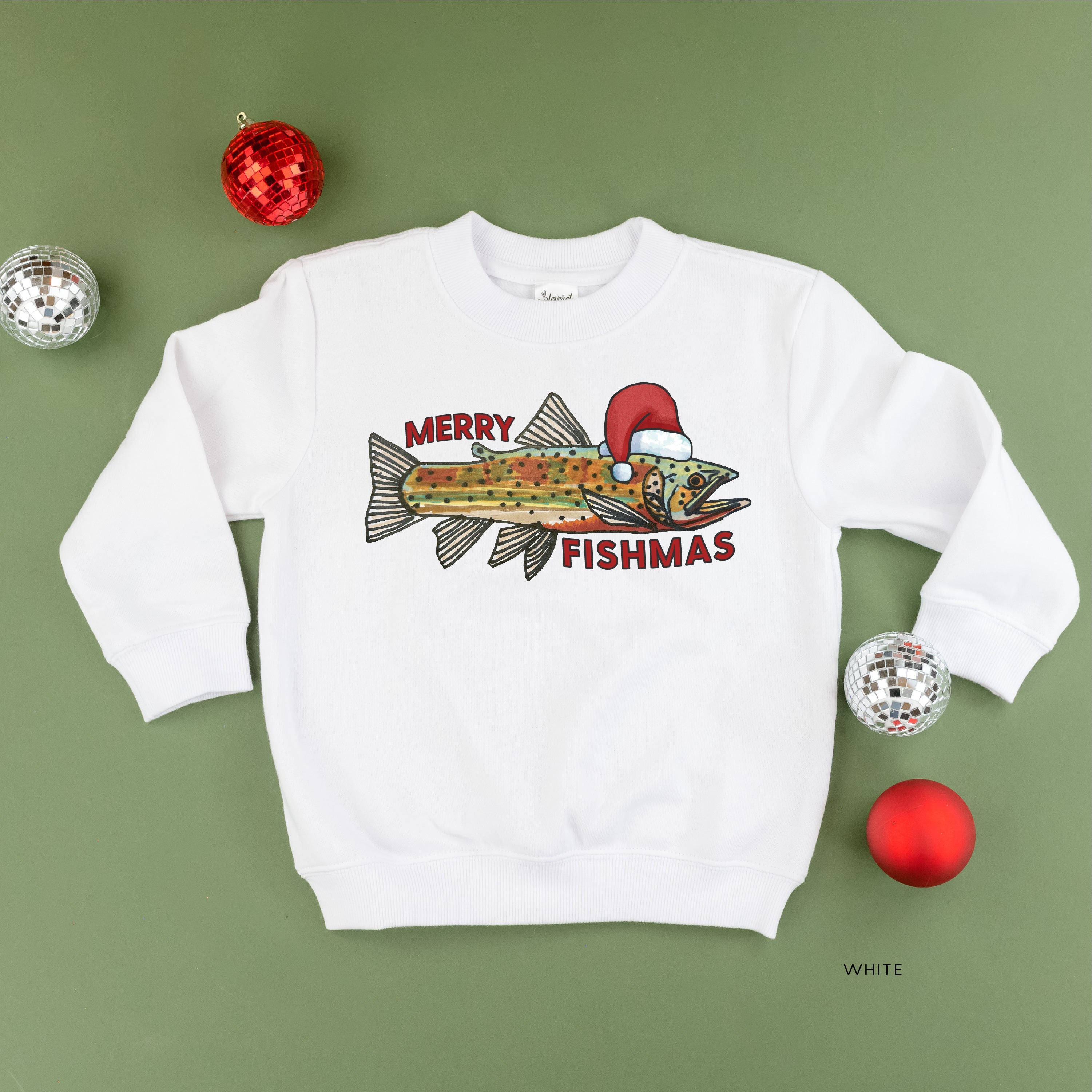 Merry Fishmas - Child Sweater Little Mama Shirt Shop