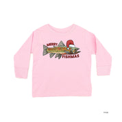 Merry Fishmas - Child LONG SLEEVE Tee Little Mama Shirt Shop