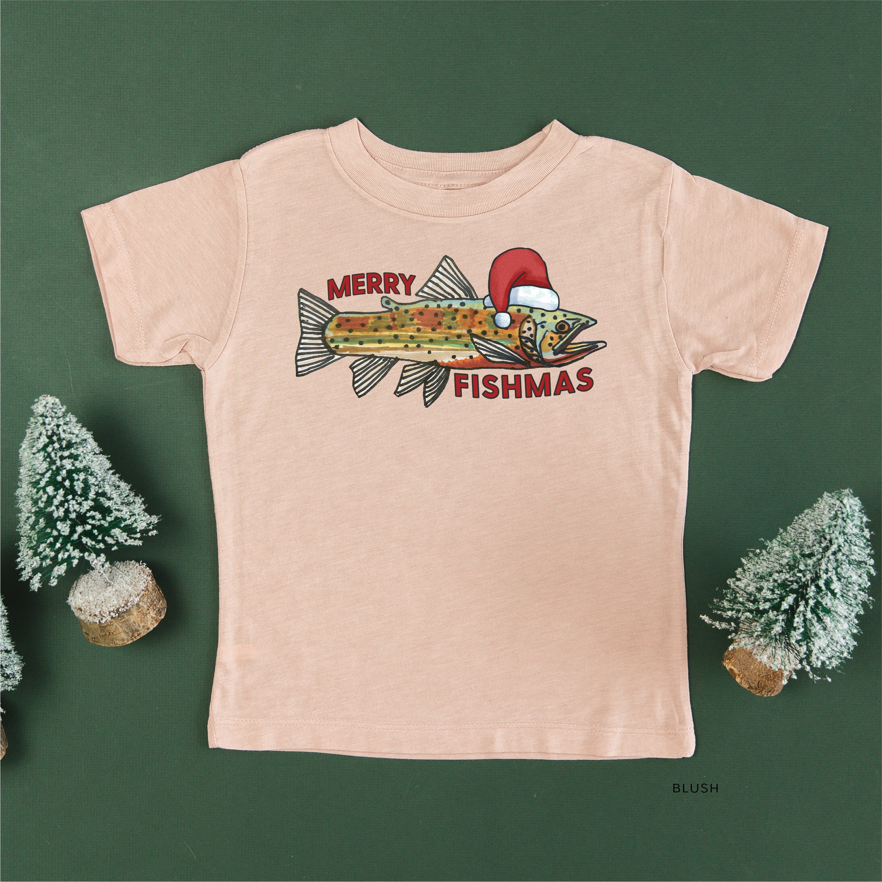 Merry Fishmas - Child Tee Little Mama Shirt Shop