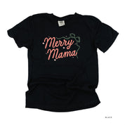 Merry Mama With Bow and Stars - Comfort Colors Tee Little Mama Shirt Shop