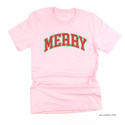 Merry (Varsity) - Unisex Tee Little Mama Shirt Shop